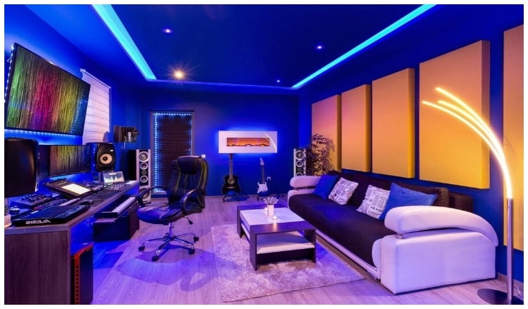 lighting system for music studio